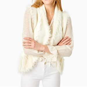 Lilly Pulitzer Torini faux-fur vest